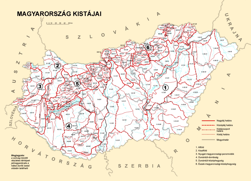 magyarország kistájai térkép Megjelent! :: Magyarország kistájainak katasztere :: 2010 magyarország kistájai térkép